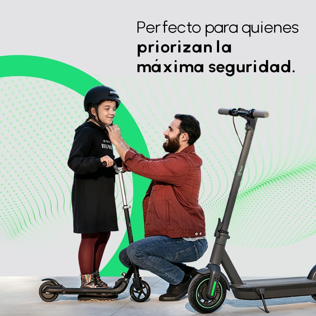 Casco Homologado con LED Frontal y Trasera – Color Negro – Talla M (52-58cm) – Protección y Visibilidad para Patinetes y Bicicletas – Diseño Ligero y Ergonómico