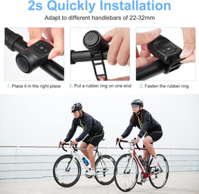 Timbre eléctrico con alarma para bicicleta y scooter – 120 dB – IPX4